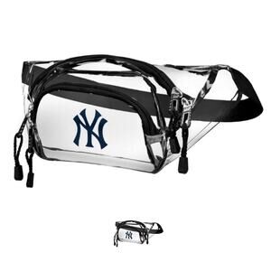 The Northwest MLB NY Yankees Clear Belt Bag Fanny Pack *most stadiums approved